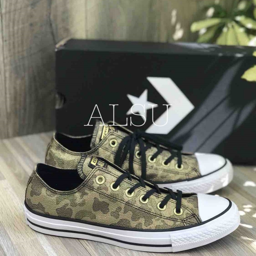 Converse Ctas Low Top Khaki Black AUTHENTIC